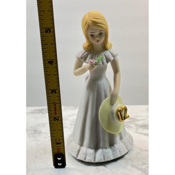 Growing Up Birthday Girls Age 12 Porcelain Blonde Figurine 1981 Enesco - Picture 3 of 7